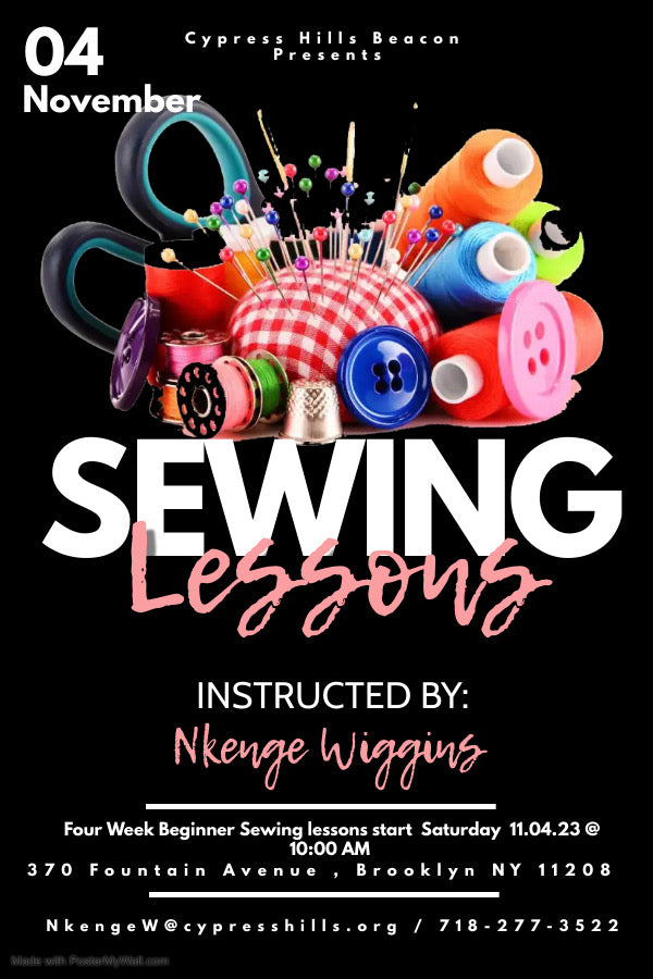 Sewing Lessons - Kenge Kouture